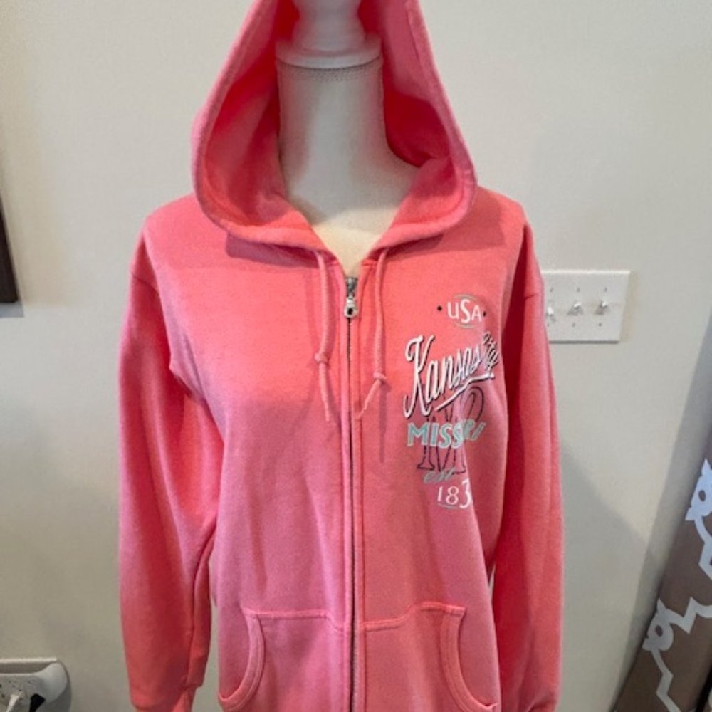 XL Pink Kansas City MO Hooded Sweatshirt (NWOT)